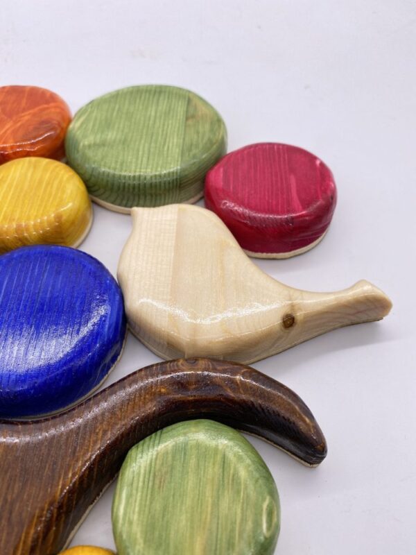 Albero della vita con colori del Chakra in legno creazione artigianale