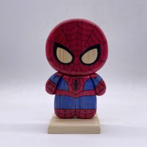 Spiderman in legno creazione artigianale